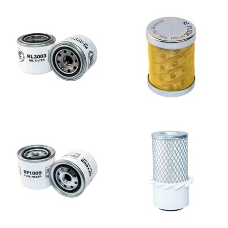 DAEWOO SOLAR 030 PLUS Filter Service Kit Air Oil Fuel Filters w/ISUZU 3LD1 Eng.