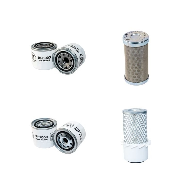 DAEWOO SOLAR 035 Filter Service Kit Air Oil Fuel Filters w/ISUZU 3LD1 Eng.