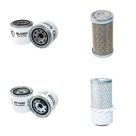 DAEWOO SOLAR 035 Filter Service Kit Air Oil Fuel Filters w/ISUZU 3LD1 Eng.