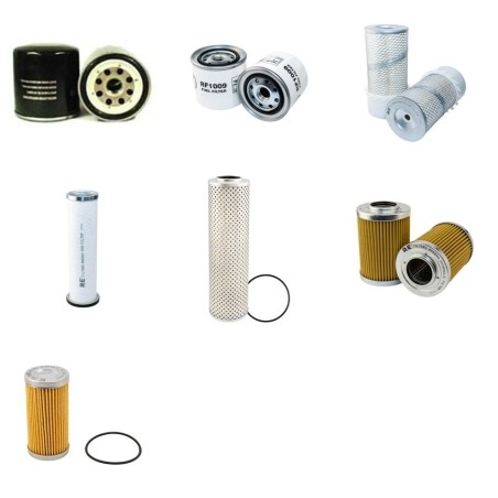 DAEWOO SOLAR 055 Filter Service Kit w/Isuzu 4JB1 Eng.