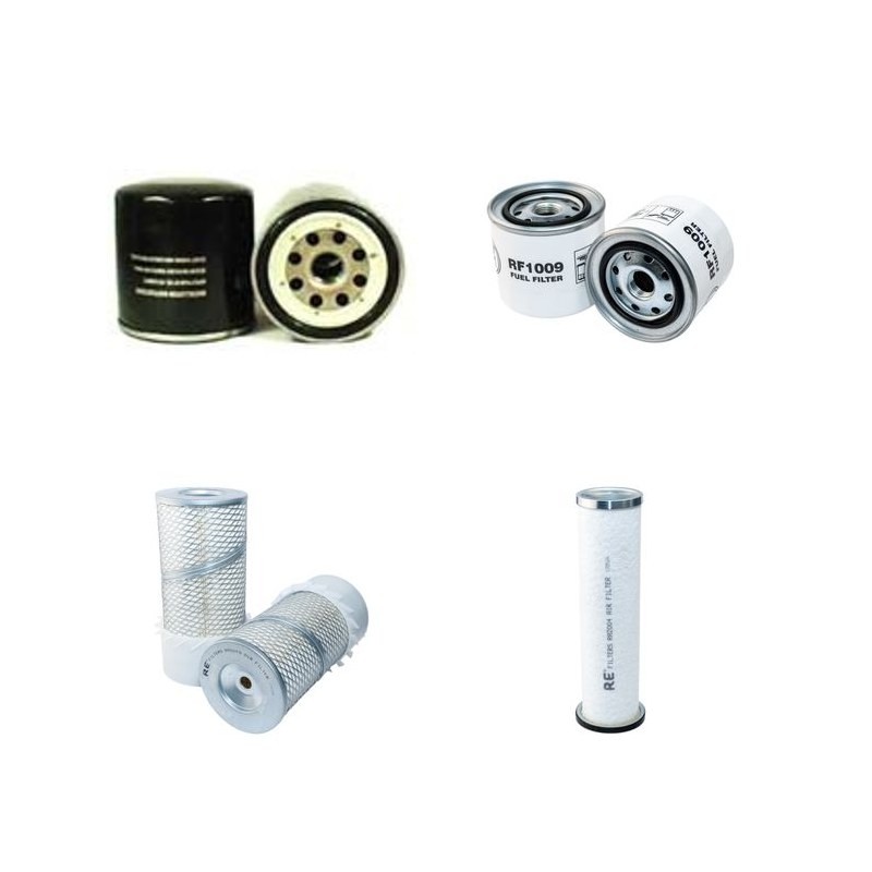 DAEWOO SOLAR 055 Filter Service Kit Air Oil Fuel Filters w/ISUZU 4JB1 Eng.