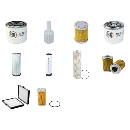DAEWOO SOLAR 055-V GOLD/PLUS Filter Service Kit w/Yanmar 4TNE94 Eng.