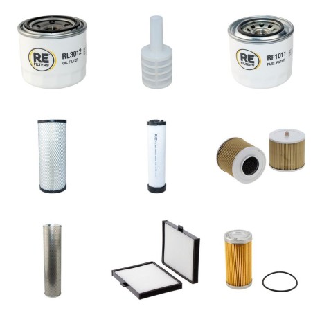 Daewoo Solar 75-V Filter Service Kit - with  Yanmar 4TNV98 Engine