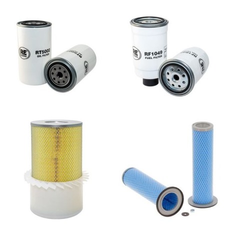 DALEN 2 D 120 Filter Service Kit Air Oil Fuel Filters w/Perkins 1006.6 Eng.