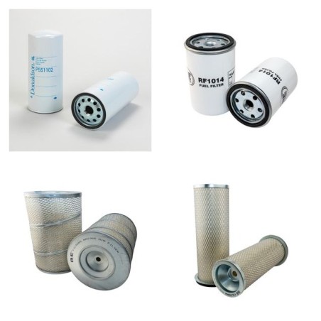 Filter kit for Case 125 P Air Oil Fuel Filters with Deutz Engine