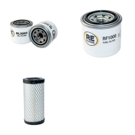 CASE 1825 B Filter Service Kit Air Oil Fuel Filters w/Kubota V1505B Eng.