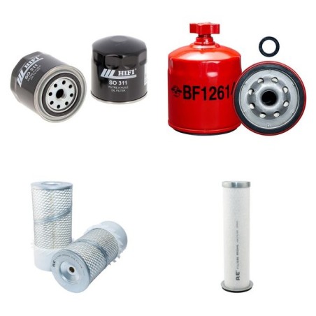 DITCH WITCH JT 920 L Filter Service Kit Air Oil Fuel Filters w/LISTER PETTER LPW T4 Eng.