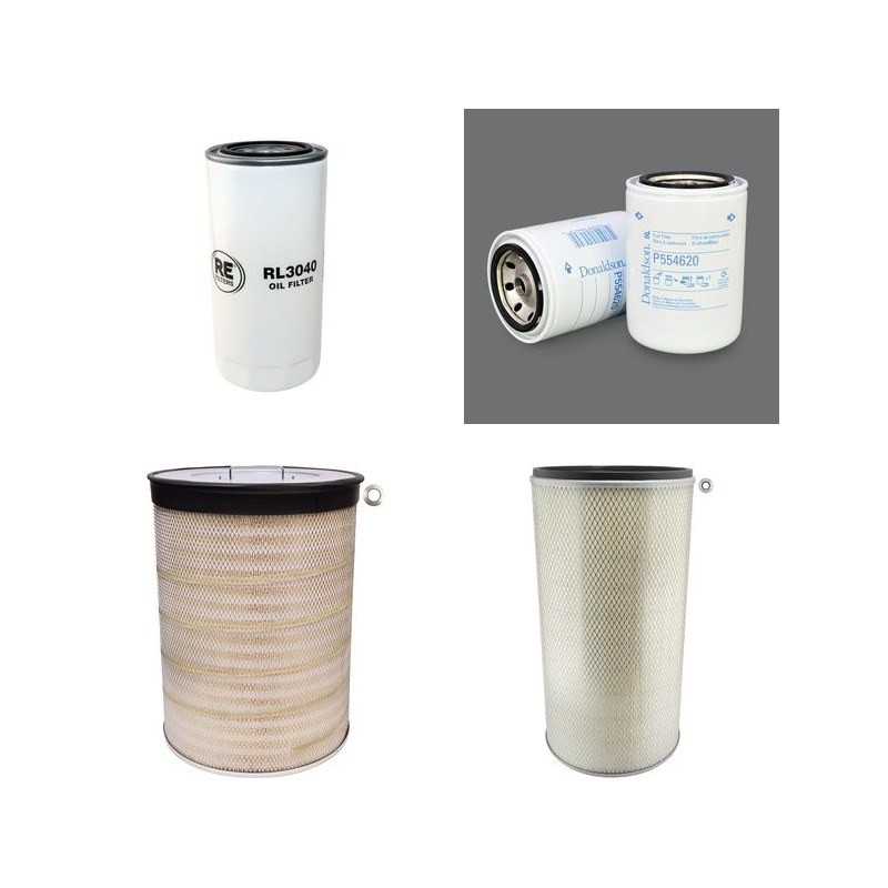 Filter kit for Case 400 CKB with Deutz BF12L413F Engine