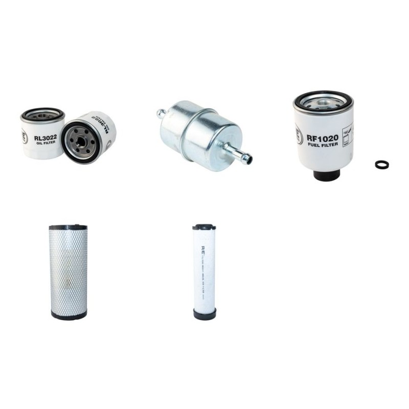 CASE 410 Filter Service Kit Air Oil Fuel Filters w/Perkins-SHIBAUR D422/M2 Eng.   YR  2006-