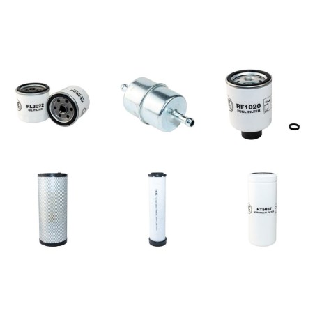 Filter kit for Case Poclain 420 with Perkins-Shibaur D422/M2 Engine 2006-