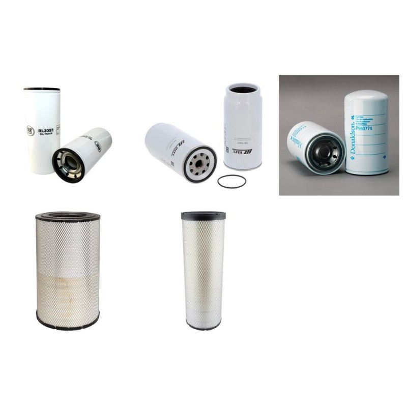 Filter Kit for Doosan DL400  Air Oil Fuel Filters with Cummins QSL9 Engine Year 2006-