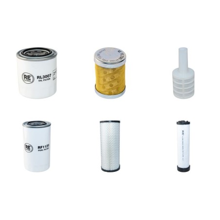 Filter Kit for Doosan DX55(W)  Air Oil Fuel Filters with Yanmar 4TNV98-ZWDB5 Engine Year 2009-