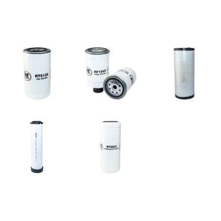 Filter kit for Case Poclain 445 CT with Case 445T Engine 2005-