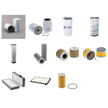 DOOSAN DX140 LC/LCR/W Filter Service Kit with  Doosan DL06 Eng 2008-