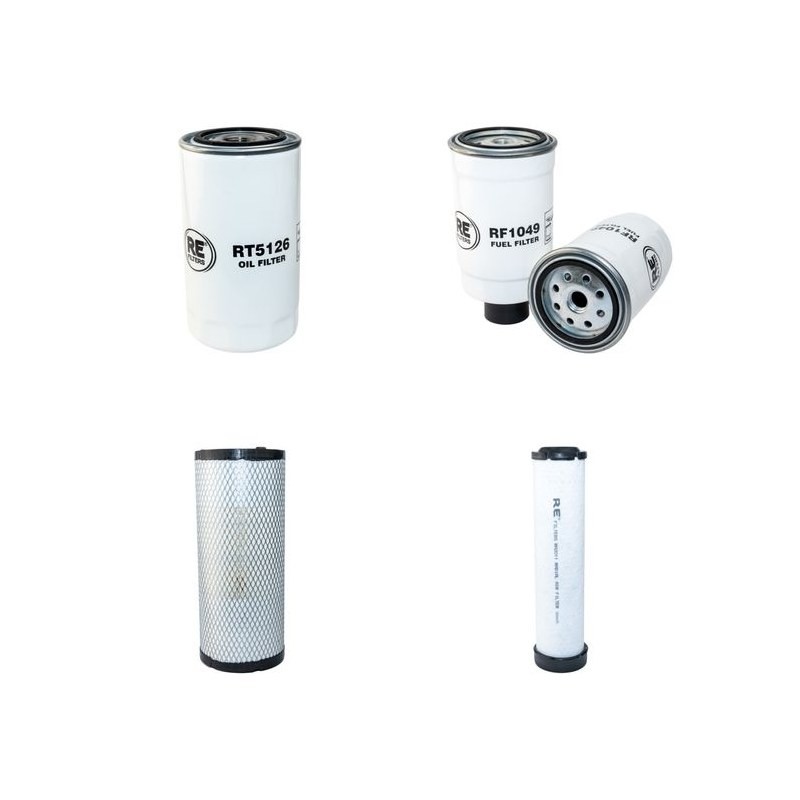 Filter kit for Case 445 CT Air Oil Fuel Filters with Case 445T Engine  YR 2005-