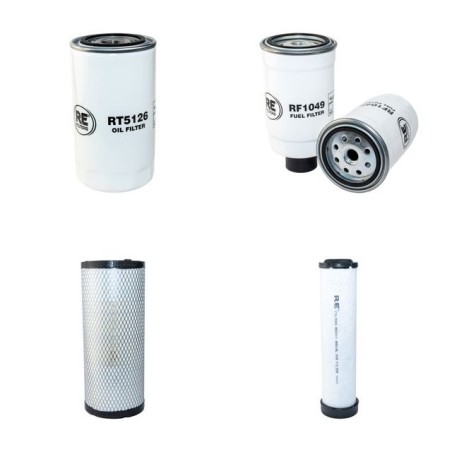 CASE 445 CT Filter Service Kit Air Oil Fuel Filters w/CASE 445T Eng.   YR  2005-