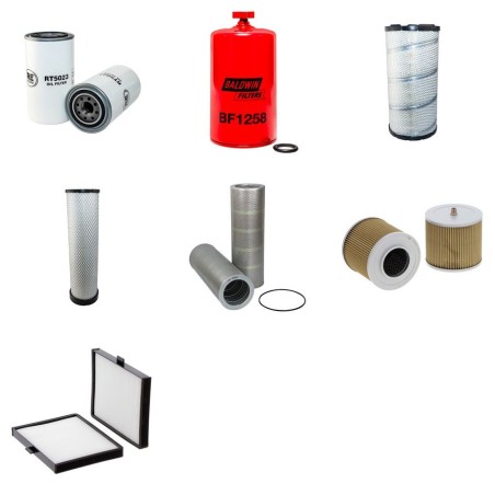DOOSAN DX 225 LC Filter Service Kit with Daewoo Db58Tis Eng 2005-