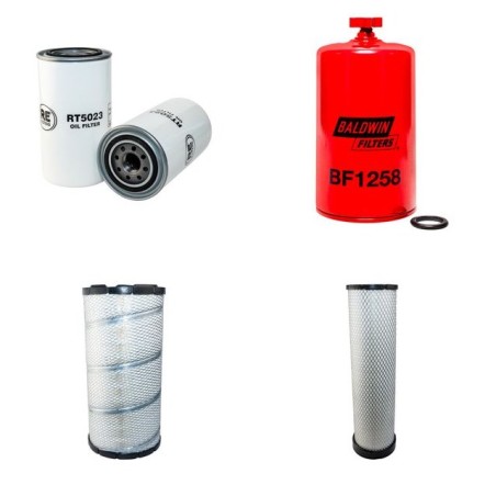 Filter Kit for Doosan DX225LC  Air Oil Fuel Filters with Daewoo DB58TIS Engine Year 2005-