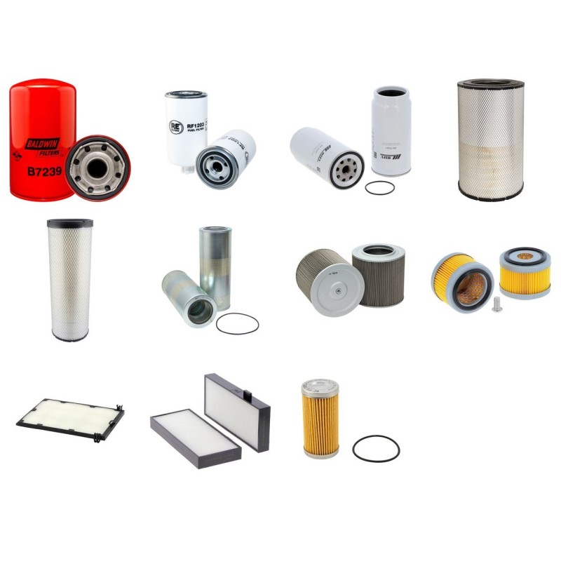 Filter Kit for Doosan DX300LCA  with Daewoo DE08TIS Engine Year 2012-