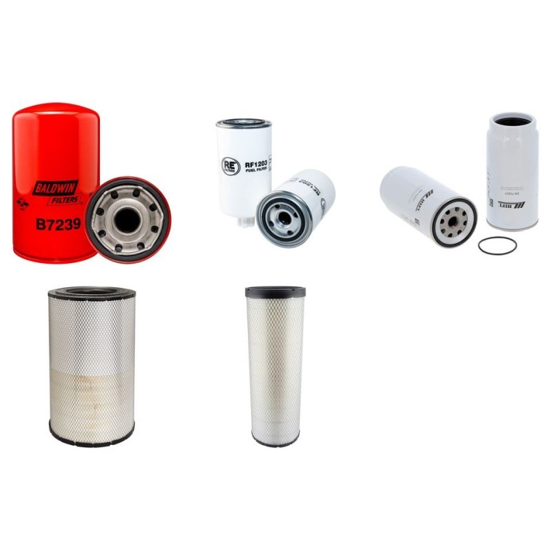 DOOSAN DX 300 LCA Filter Service Kit Air Oil Fuel Filters w/Daewoo DE08TIS Eng.   YR  2012-