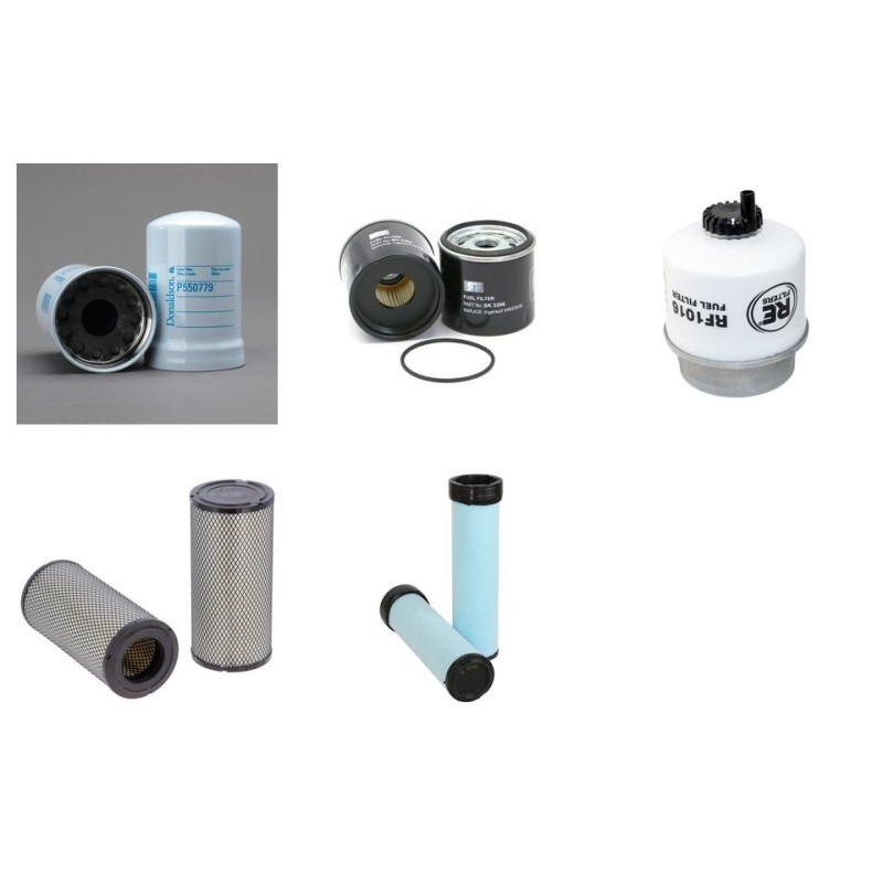 Filter Kit for Doosan G60  with JD Engine Year 2011-