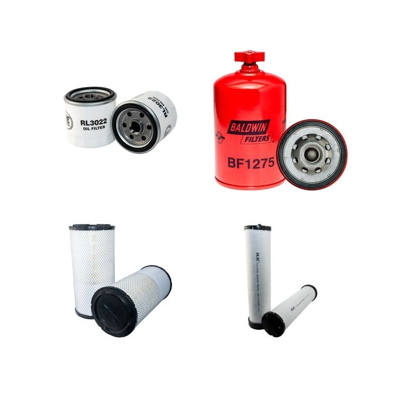 DYNAPAC (WINGET) CA 150 (D/PD) Filter Service Kit Air Oil Fuel Filters w/Cummins 4BT3.3 Eng.