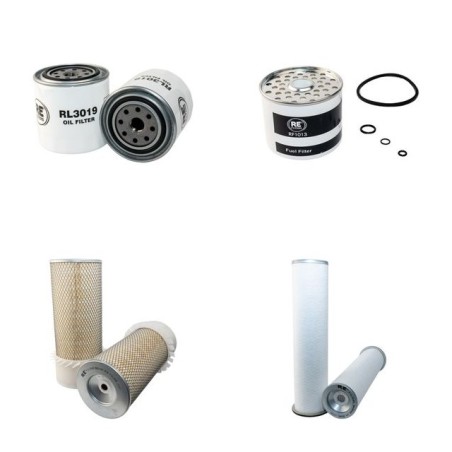 CASE 580 G TURBO Filter Service Kit Air Oil Fuel Filters