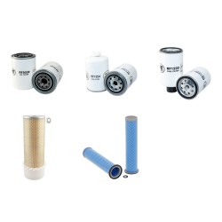 Filter kit for Case 580 K EXIGENCE Air Oil Fuel Filters with Cummins 4BT Engine