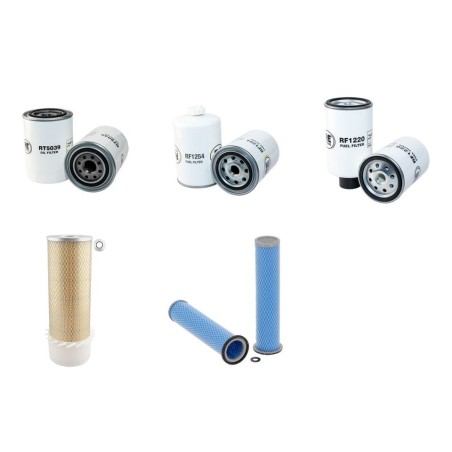 CASE 580 K EXIGENCE Filter Service Kit Air Oil Fuel Filters w/Cummins 4BT Eng.
