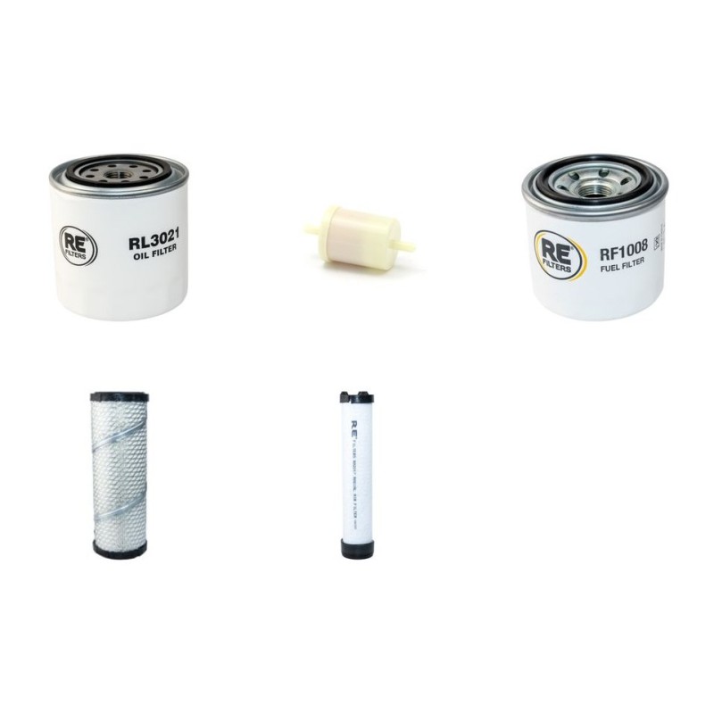 DYNAPAC (WINGET) CC 1300 Filter Service Kit Air Oil Fuel Filters w/Kubota V2203 Eng.
