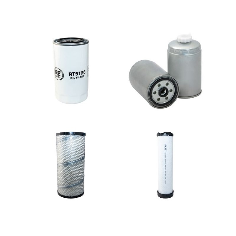 CASE 580 SR 4 PT Filter Service Kit Air Oil Fuel Filters w/CNH  Eng.   YR  2004-