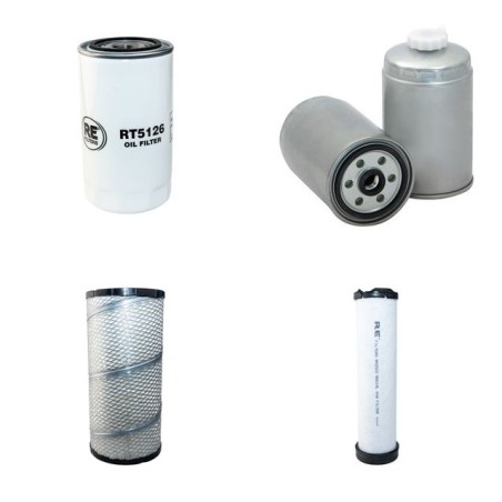 CASE 580 SR-2 Filter Service Kit Air Oil Fuel Filters w/CNH 445/TM Eng.   YR  2005-