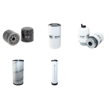 Filter kit for Case Poclain 580 ST with Cnh Engine 2016