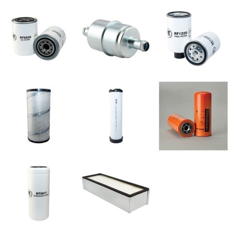 Filter kit for Case 590 SLE with Case 4T390 Engine  YR 2000-