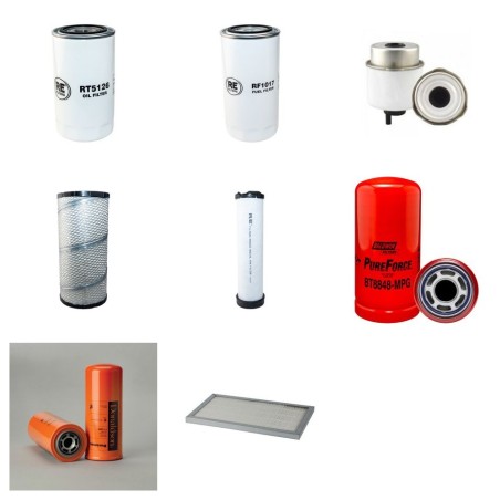 Filter kit for Case (Poclain) 590 SR 2/3 with CNH Engine