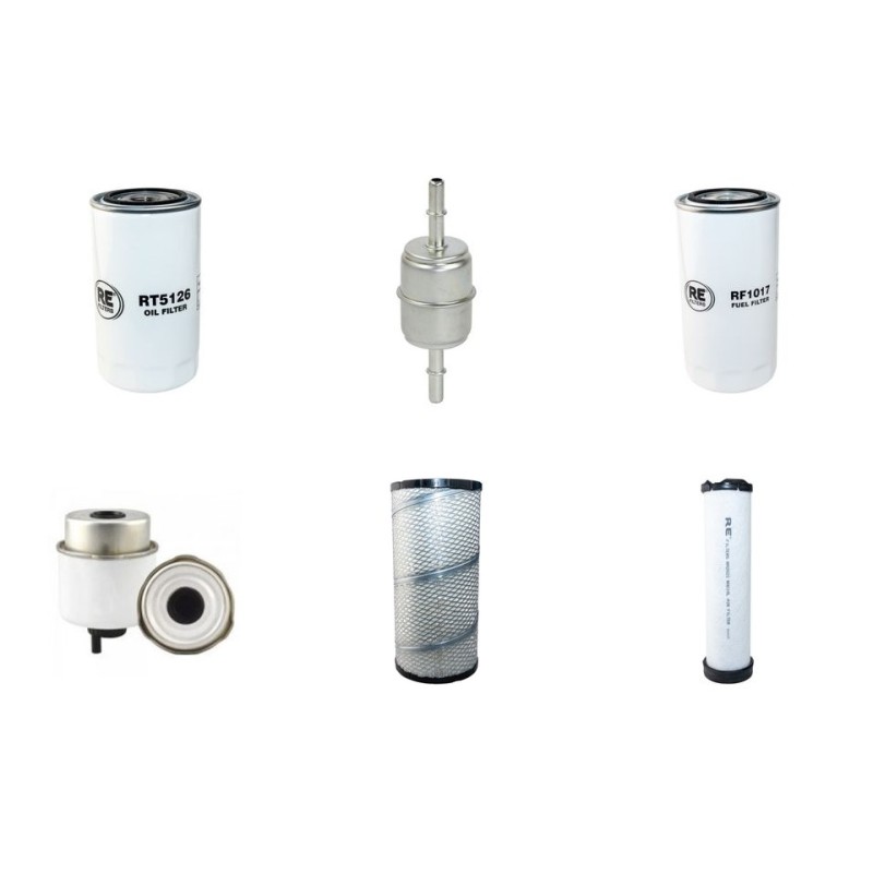 CASE 590 ST Filter Service Kit Air Oil Fuel Filters w/CNH  Eng.   YR  2012-