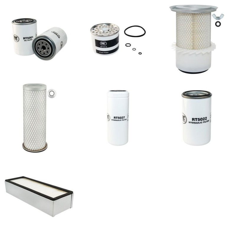 Filter kit for Case 595 LSP with Perkins Engine  YR 1998