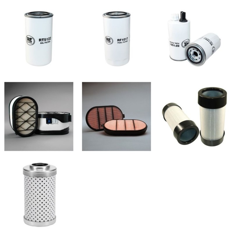 DYNAPAC (WINGET) SD 2500C Filter Service Kit w/Cummins QSB6.7-C173 Eng.