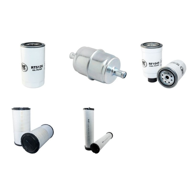 CASE 621 D Filter Service Kit Air Oil Fuel Filters w/CNH F4GE0684F-D602 Eng.   YR  2007-