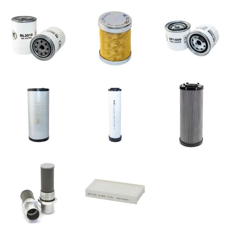EUROCOMACH ES 50 ZT Filter Service Kit w/Kubota V 2607-DI Eng.