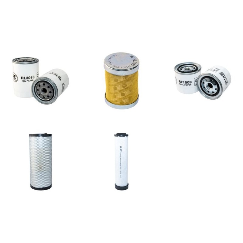 EUROCOMACH ES 50 ZT Filter Service Kit Air Oil Fuel Filters w/Kubota V 2607-DI Eng.