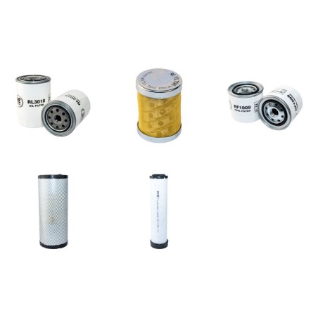 EUROCOMACH ES 50 ZT Filter Service Kit Air Oil Fuel Filters w/Kubota V 2607-DI Eng.