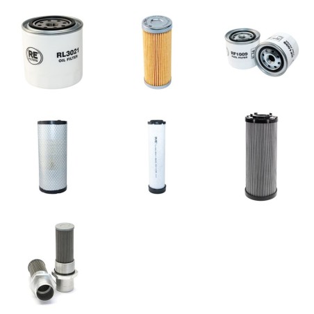 EUROCOMACH ES 57 ZT Filter Service Kit w/Kubota V 2607-DI Eng.
