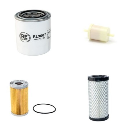 EUROCOMACH ES 180 SR Filter Service Kit Air Oil Fuel Filters w/Kubota D 1105 Eng.