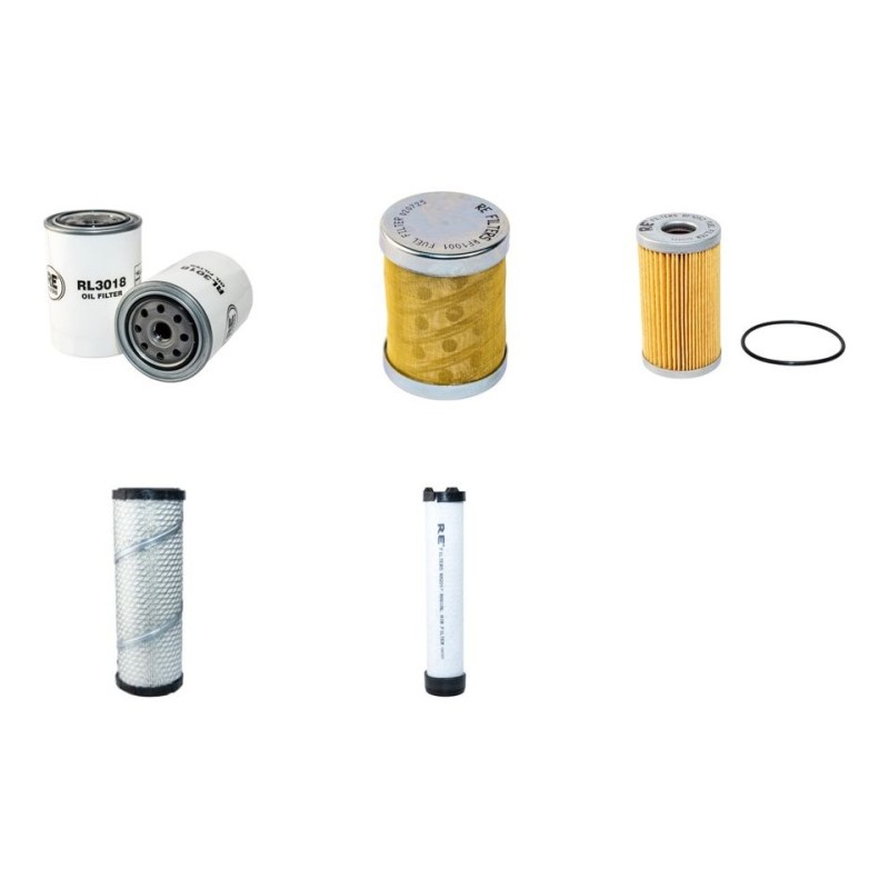 EUROCOMACH ES 400 ZT Filter Service Kit Air Oil Fuel Filters w/Kubota D1803 Eng.