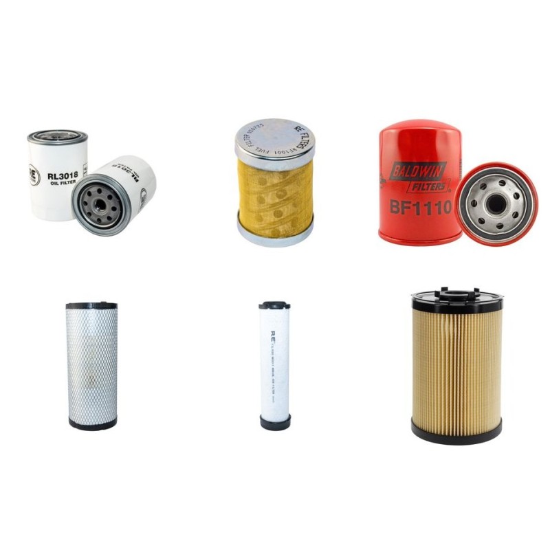 EUROCOMACH ES 500 ZT Filter Service Kit w/Kubota D 2403 Eng.