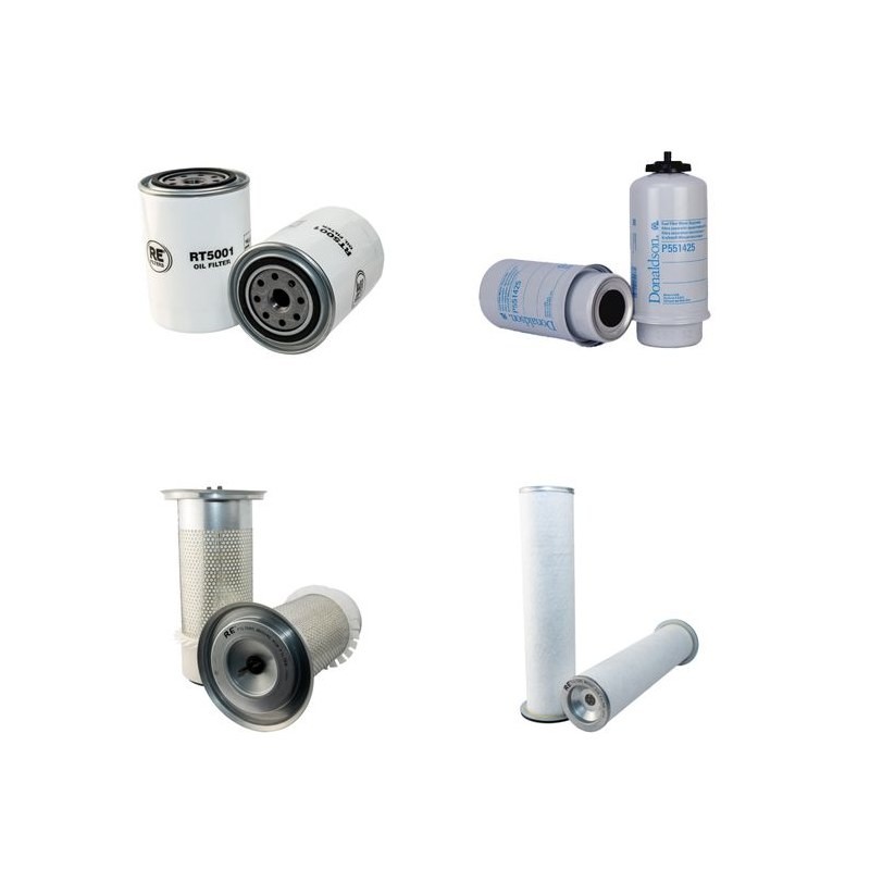 Filter kit for Case 695 SUPER M Air Oil Fuel Filters with Perkins Engine  YR 2002-