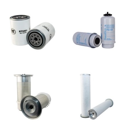 Filter kit for Case 695 SUPER M Air Oil Fuel Filters with Perkins Engine  YR 2002-