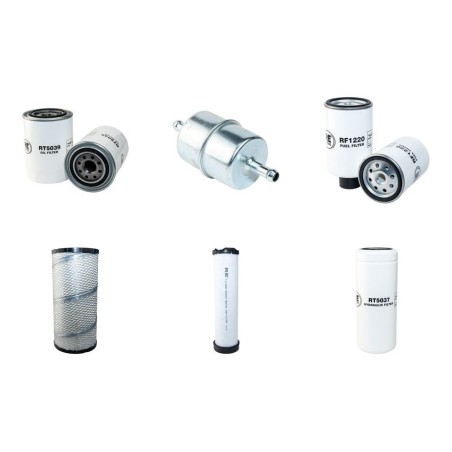 Filter kit for Case Poclain 70 XT with Case 4T390 Engine 2002-