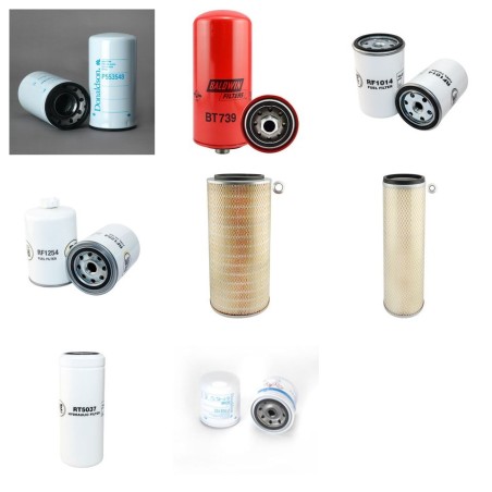 CASE 721 Filter Service Kit w/CASE 6BT830 Eng. SN  44500128-